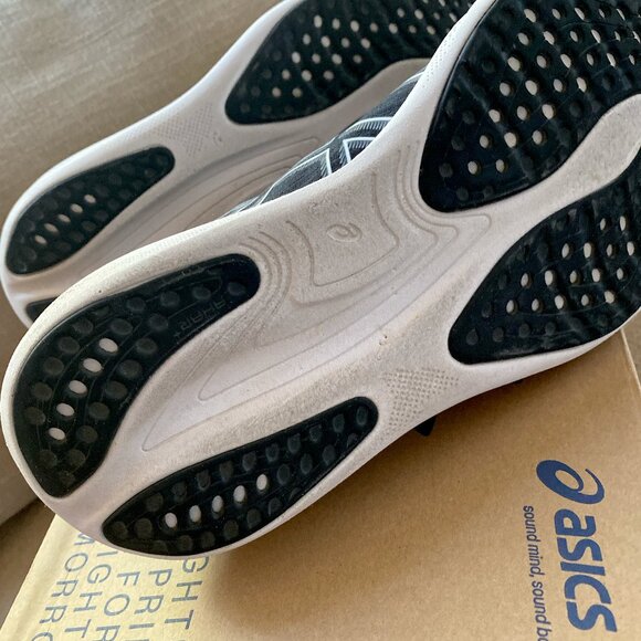 ASICS Gel Nimbus 25 Women’s 8 Wide Running Shoes Pure Black/Silver - Picture 6 of 6